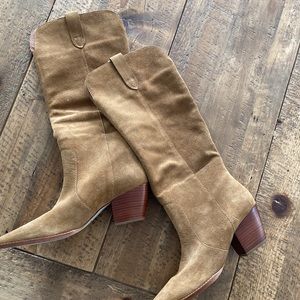 Matisse | “Stella” Western Knee High Boot in Fawn - Size 9